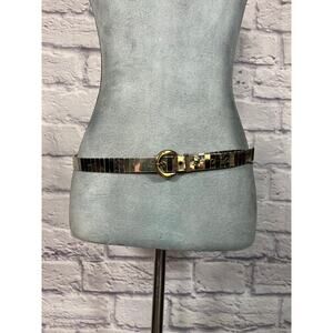 Vintage Retro Metal Mirrored Disco Belt
